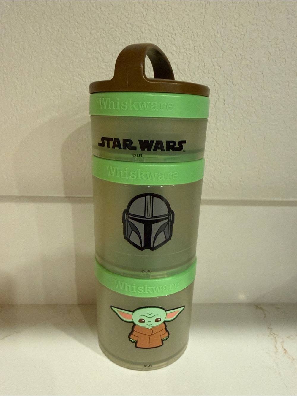 Star Wars The Mandalorian Green Snack Stack Whiskware Container
